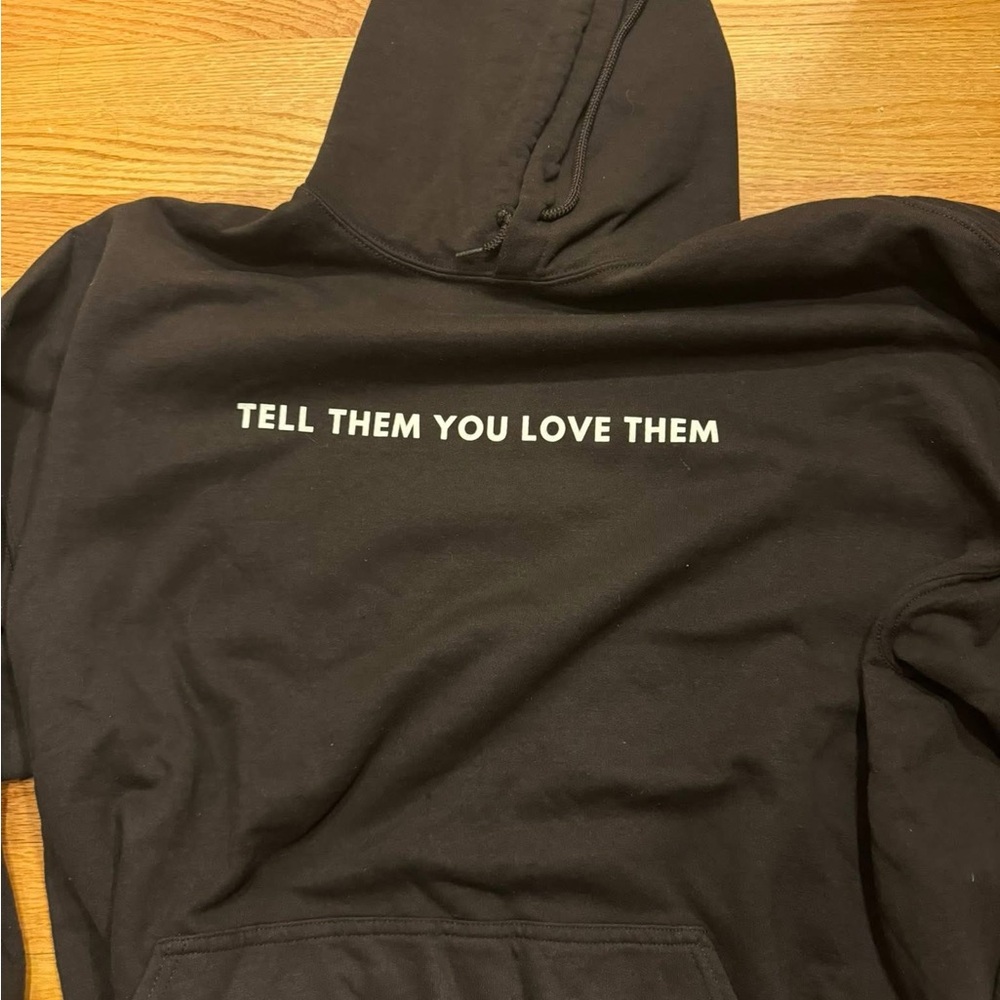 Black Hoodie with Inspirational Text